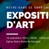 affiche Exposition artistique à Notre-Dame de Sarrigné - Journées du Patrimoine 2022