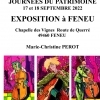 affiche Exposition de peintures à la Chapelle des vignes de Feneu - Journées du Patrimoine 2022
